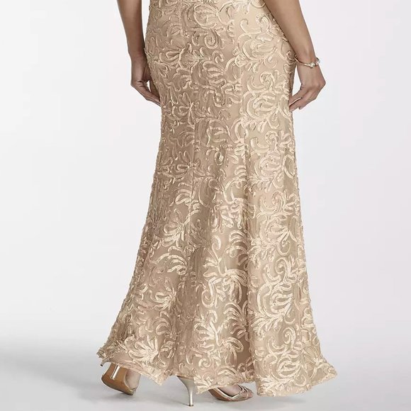 Sleeveless all-over Soutache Dress with Beads - Picture 9 of 10